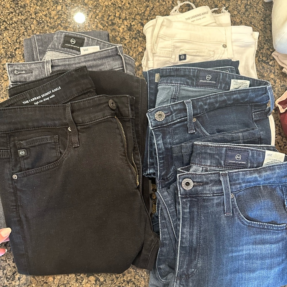 Bundle of AG jeans. Someone could resell for a lot.